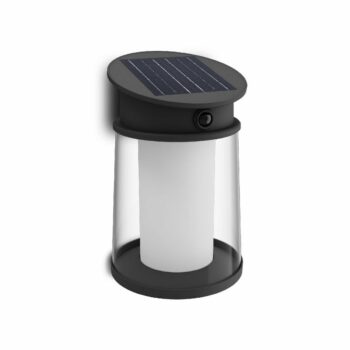 Philips Juda UltraEfficient solárne LED svietidlo so senzorom čierna, 3,2 W, 500 lm, 2700 K