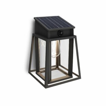 Philips Lysin UltraEfficient solárne LED svietidlo so senzorom čierna, 3,2 W, 500 lm, 4000 K