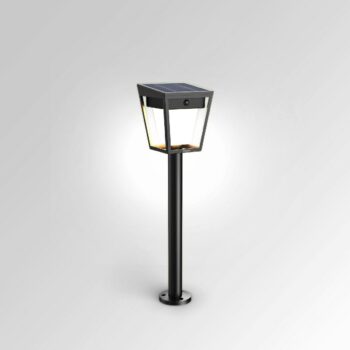 Philips Nissa UltraEfficient solárny LED stĺpik, senzor, čierna, 1,8 W, 250/25 lm, 3000 K