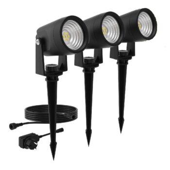 Philips Reuel GardenLink vonkajší LED reflektor Low Voltage set 3 ks, čierna, 3x1,5 W, 3x180 lm, 2700 K