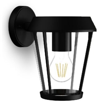 Philips Sunera vonkajšie nástenné svietidlo čierna, E27, max. 1x25 W