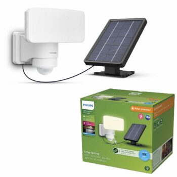 Philips Tylus UltraEfficient Security solárny LEDreflektor, senzor, biela, 6 W, 1000/50 lm, 3000 K