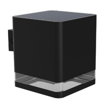 Philips Virona vonkajšie solárne nástenné LED svietidlo čierna, 1,8 W, 200 lm, 2700 K