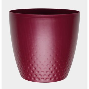 Plastia Plastový kvetináč Perla 16 cm, vínová, Plastia, pr. 16 cm