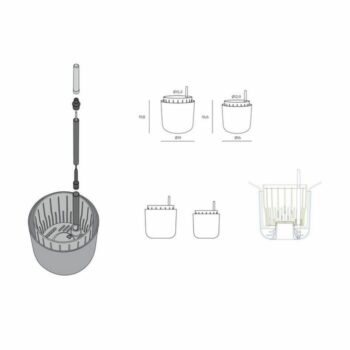 Plastia Samozavlažovací kvetináč Tolita Air zelená, pr. 16 cm, pr. 16 cm