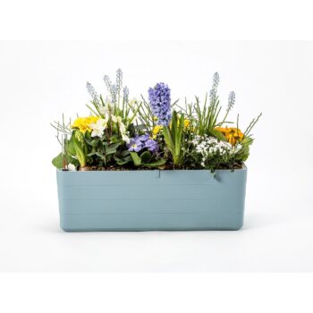 Plastia Samozavlažovací truhlík Berberis 60, sivomodrá + biela , 60 cm