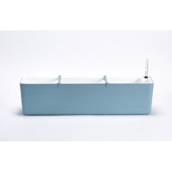 Plastia Samozavlažovací truhlík Berberis 80, sivomodrá + biela, 80 cm