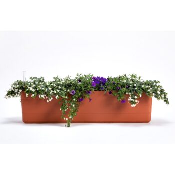 Plastia Samozavlažovací truhlík Berberis 80, terakota + sl. kosť , 80 cm