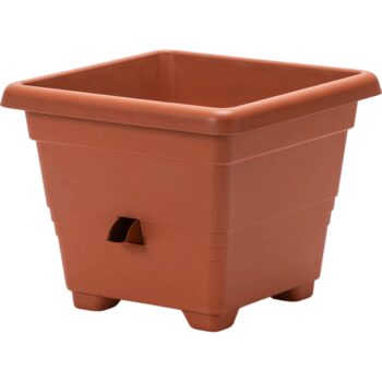 Plastia kvetináč samozavlažovací Bergamot - 35x35 cm teracota, 35 x 35 cm
