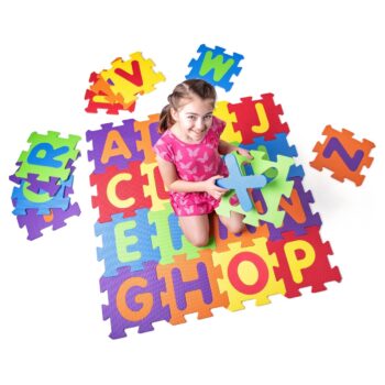 Plastica podlahové puzzle Abeceda 60 ks