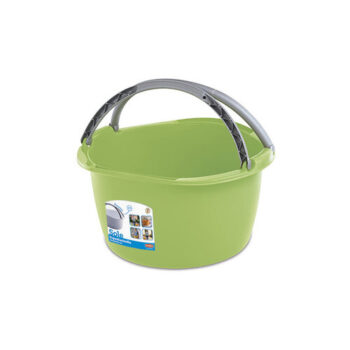 Plastový oválny lavór SOLE s úchytmi, 16 l
