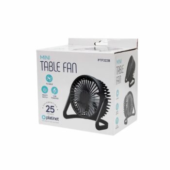 Platinet PTF322B USB stolný ventilátor, čierna