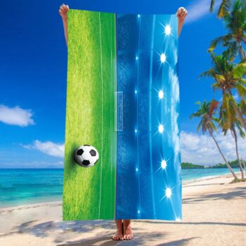 Plážová osuška pre milovníkov futbalu Šírka: 100 cm | Dĺžka: 180 cm