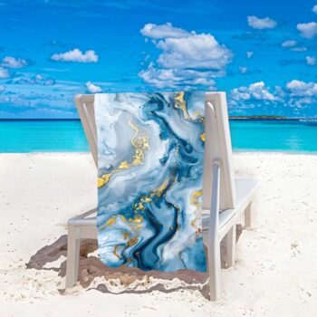 Plážová osuška s abstraktným vzorom Šírka: 100 cm | Dĺžka: 180 cm