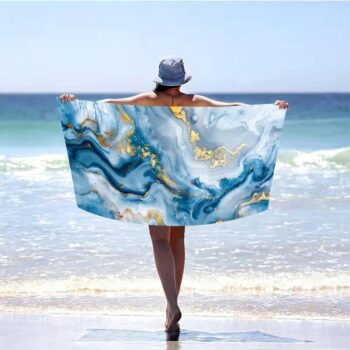 Plážová osuška s abstraktným vzorom Šírka: 100 cm | Dĺžka: 180 cm