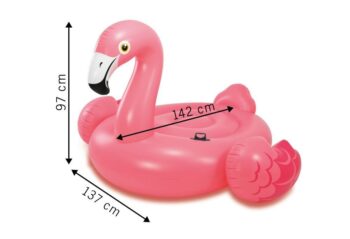 Plážový nafukovací Flamingo rúžovej farby