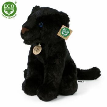 Plyšový čierny leopard 30 cm ECO-FRIENDLY