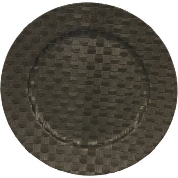 Podložka pod tanier Black Weaving, 33 cm