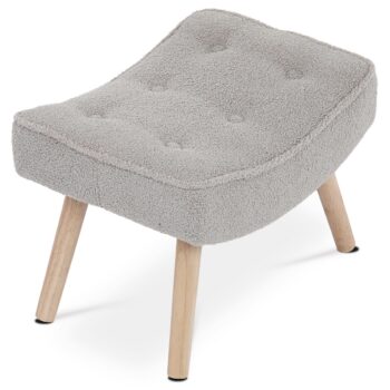 Podnožka Bouclé GREY2, sivá