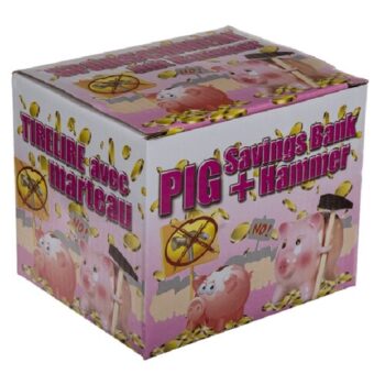 Pokladnička Prasiatko s kladivkom