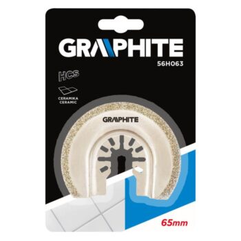Polguľatá čepeľ na keramiku, 65 mm, galvanicky pokovovaná diamantovou zrnitosťou 56H063 GRAPHITE