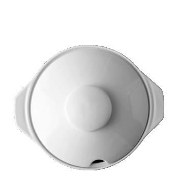 Misa na polievku je vyrobená z porcelánu a má objem 3 litre. Pokrievka má otvor na naberačku.