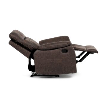 Polohovacie kreslo 4092 BR3, vintage, hnedá