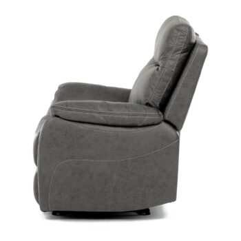 Polohovacie kreslo 4092 GREY3, vintage, sivá