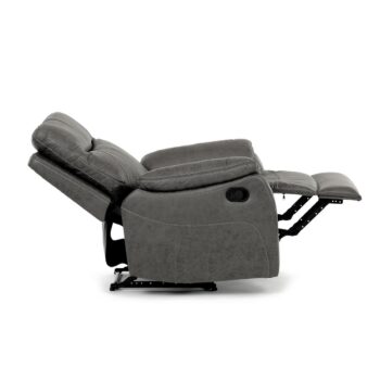 Polohovacie kreslo 4092 GREY3, vintage, sivá