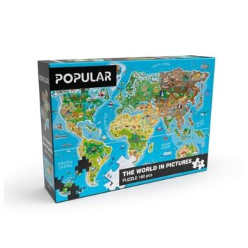 Popular Puzzle Mapa sveta, 160 dielikov
