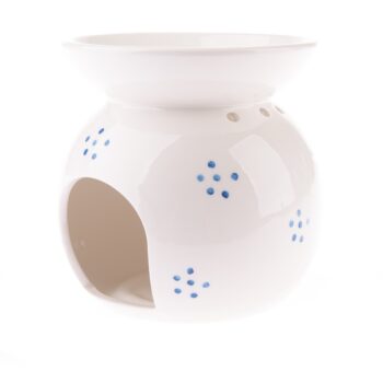 Porcelánová aromalampa Campesino biela, 9,8 x 12,5cm