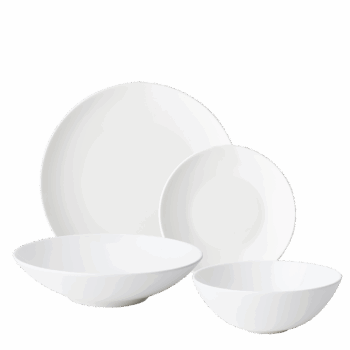 Porcelánový set Flow si zamilujete pri každej príležitosti. Či už pripravujete rodinný obed, popoludňajší čaj alebo máte chuť na misku müsli, tento porcelán si hravo poradí s každou úlohou. Set obsahuje: 4× plytký tanier Coupe 25 cm 4× hlboký tanier Coupe 21 cm 4× dezertný tanier Coupe 17 cm 4× miska na müsli 15 cm