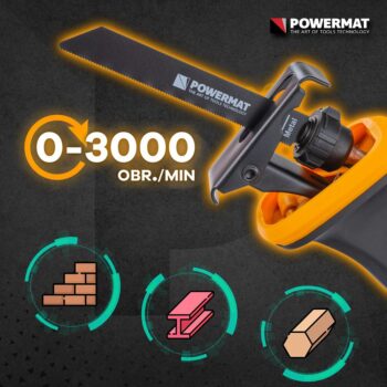 Priamočiara píla POWERMAT PM-PSZ-1800TN, 1800 W
