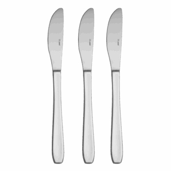 Štýlová Európa ponúka škandinávsky minimalistický dizajn oblých tvarov s rovným zakončením rúčky. Tento model je aj vďaka cenovej dostupnosti ideálnym riešením pre moderné domácnosti a zapadne do akéhokoľvek interiéru. Set 3 príborových nožov stačí doplniť o ďalšie kúsky a vyskladať si celý set.