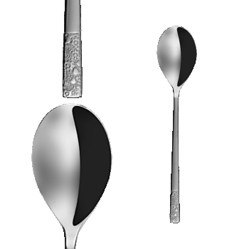 Príborový set Fiori z luxusnej línie Platinum Line spája remeselnú precíznosť s romantickým šarmom. Každý kus je ručne vyrábaný s dutými rúčkami, ktoré zdobí jemný kvetinový vzor. Tento nadčasový dizajn je ideálny pre náročných klientov, ktorým záleží na harmónii v moderných aj rustikálnych interiéroch. Set obsahuje: 4× lyžica 4× vidlička 4× nôž 4× kávová lyžička