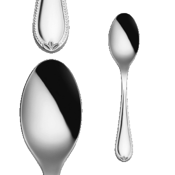 lesklý Spestrite svoje stolovanie znamenitým príborom. Napríklad príborom 7th generation Black Pearl, ktorý zaujme už na prvý pohľad. Jeho rúčku zdobí zaujímavý dekor, vďaka čomu je mimoriadne príťažlivý. Svoje miesto si nájde v modernej, ale nestratí sa ani v tradičnej domácnosti. Set obsahuje: 6× lyžica 6× nôž 6× vidlička 6× lyžička na kávu