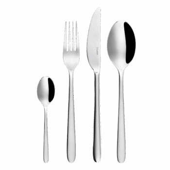 lesklý Štýlové, a napriek tomu cenovo dostupné Callisto ponúka nadčasový, minimalistický dizajn. Tento model je ideálnym riešením pre dnešné vysoké nároky každej domácnosti. Set obsahuje: - 6x lyžica - 6x nôž - 6x vidlička - 6x lyžička na kávu