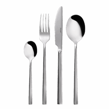 lesklý   Príborový set Vogue je charakteristický svojím jednoduchým, no napriek tomu nesmierne elegantným dizajnom. Hoci sú jeho tvary pomerne strohé, príbor je ľahko kombinovateľný s farebným i bielym porcelánom rôznych tvarov. Hodí sa do každej domácnosti. Set obsahuje: - 6x lyžica - 6x vidlička - 6x nôž - 6x lyžička na kávu