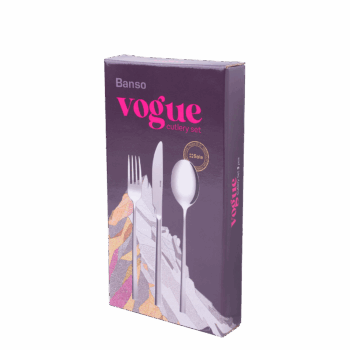 Súprava sa vyznačuje jednoduchým, ale mimoriadne elegantným dizajnom. Hoci sú jeho tvary pomerne strohé, príbory sa dajú ľahko kombinovať s farebným a bielym porcelánom rôznych tvarov. Je vhodný do každej domácnosti. Pozostáva z: 1× polievková lyžica 1× jedálenská vidlička 1× jedálenský nôž