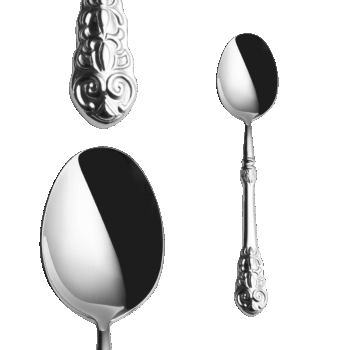 Kráľovský príborový set Bohemia je ukážkou luxusu. Preto patrí do prvotriednej línie Platinum. Na prvý pohľad vás zaujmú bohato zdobené duté rúčky. Oceníte aj jeho tvary, vďaka ktorým sa vám bude pohodlne držať v rukách. Set obsahuje: 6× lyžica 6× vidlička 6× nôž 6× kávová lyžička 6× vidlička na múčnik