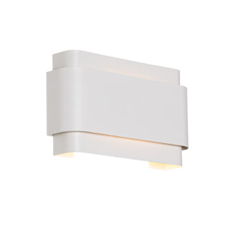 Priemyselná nástenná lampa biela 2-žiarovková - Coen