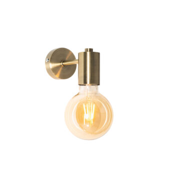 Priemyselná nástenná lampa bronzová - Facil
