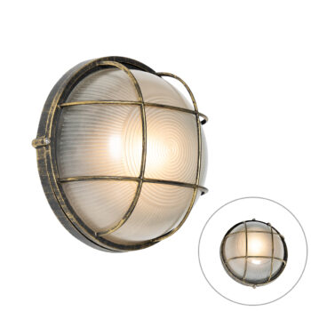 Priemyselná vonkajšia nástenná lampa staroružová IP44 - Hanneke