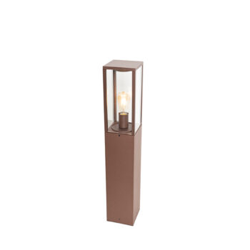 Priemyselná vonkajšia stojaca lampa hrdzavohnedá 80 cm IP44 - Charlois