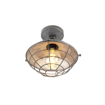Priemyselné stropné svietidlo strieborné 25,5 cm - Course