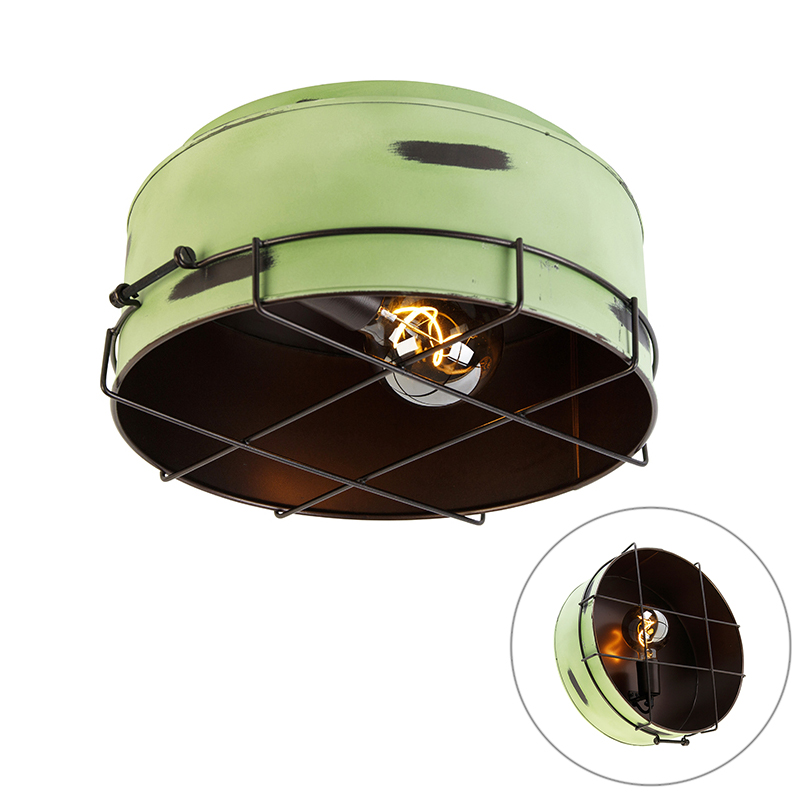 Priemyselné stropné svietidlo zelené 35 cm - Barril Priemyselné stropné svietidlo zelené 35 cm - Barril