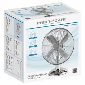 ProfiCare VL 3062 kovový stolný ventilátor, 25 cm