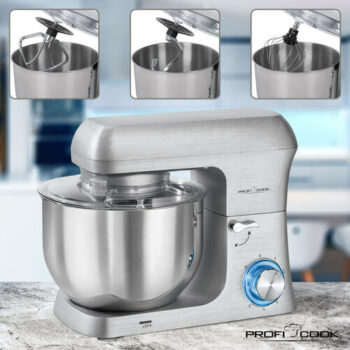 ProfiCook PC-KM 1222 W silber kuchynský robot