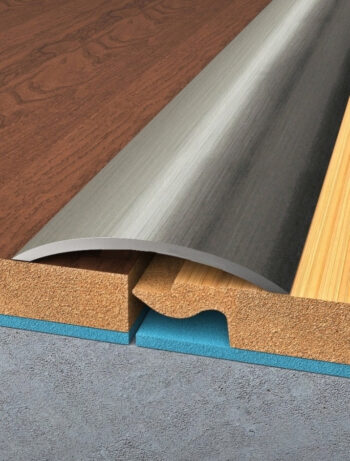 Profilteam, Prechodová lišta Brúsený nerez, 900x30 mm, šedá