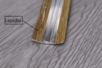 Profilteam, Prechodová lišta Dub svetlý, 900x30 mm, hnedá
